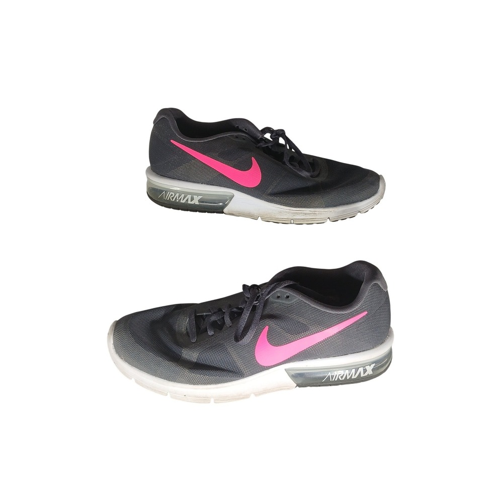 Nike Air Max Running Shoes Women's Size 11 Gray Pink Athletic Sneakers